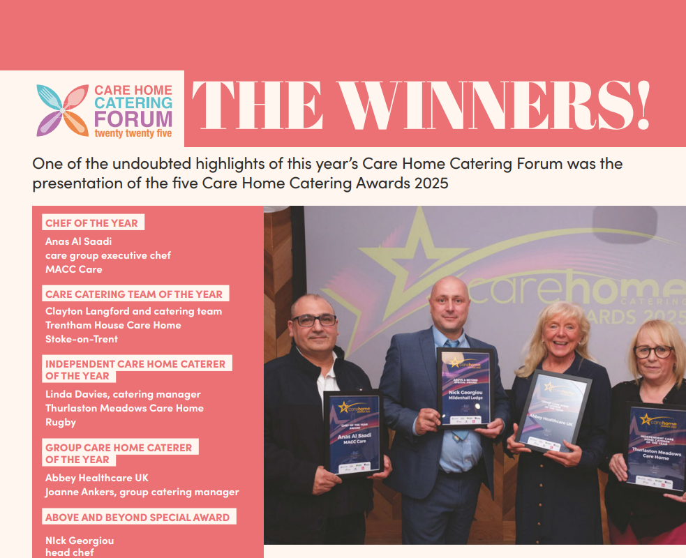 Abbey Healthcare Wins Prestigious National Catering Award - Thumbnail